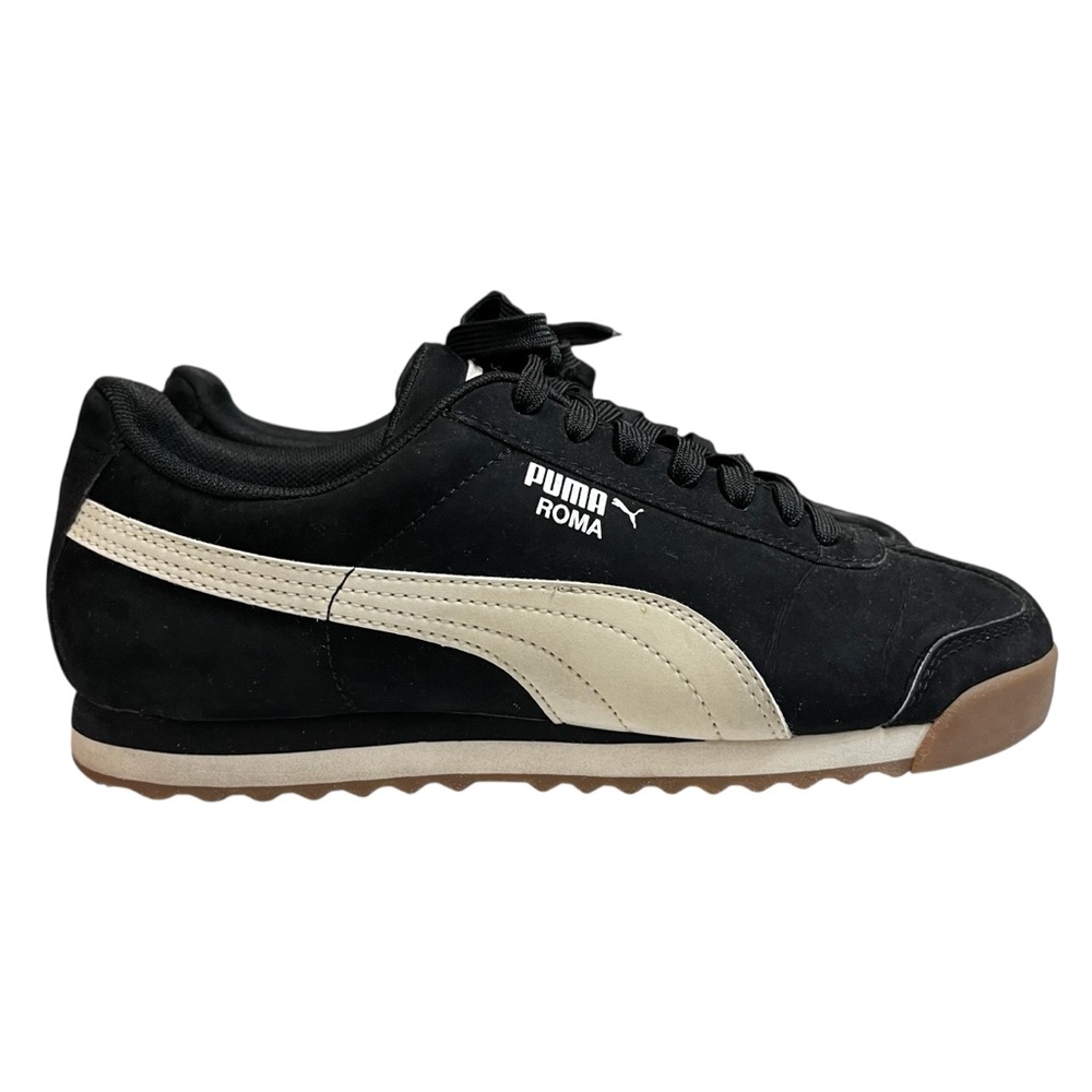 Puma Roma Black and White Sneakers